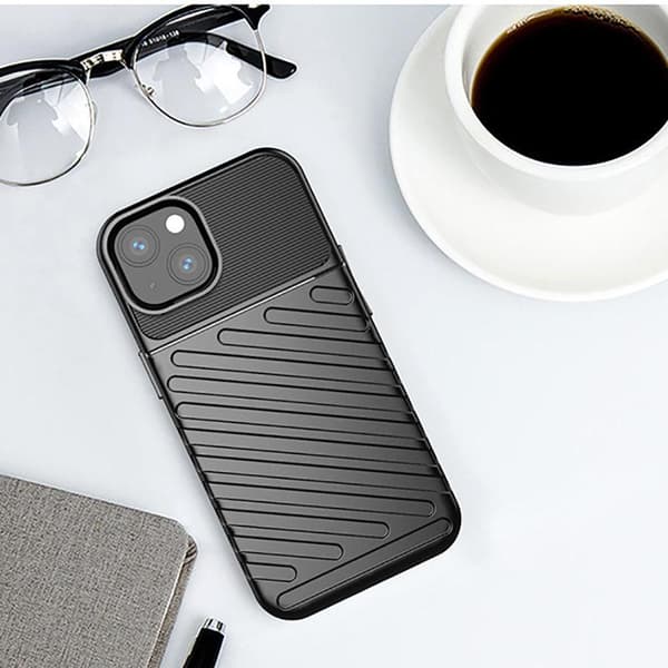 iPhone 13 Mini - Thunder Flexible Rugged Slim Skal  - Svart Svart
