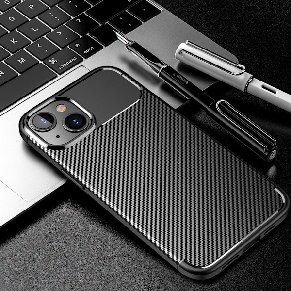 Google Pixel 9a - Carbon Black Extra Stöttåligt Slim Mjuk Skal Svart