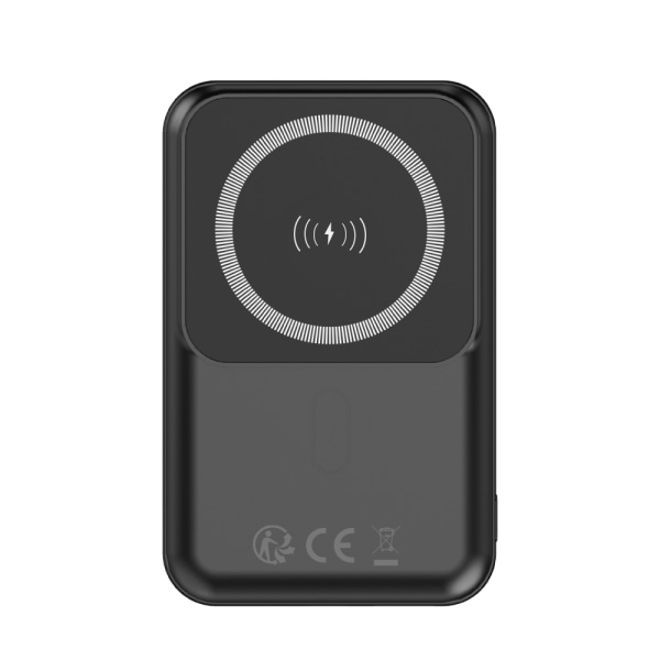 10000Mah Magsafe kompatibel PD 22.5W Snabb trådlös Powerbank Svart