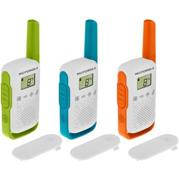 Motorola Talkabout T42 Walkie Talkie Bärbar Radio 3st multifärg