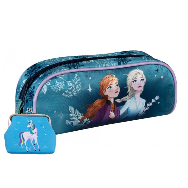 Pennfodral Frozen Disney-figurer med Unicorn Pengar Väska multifärg