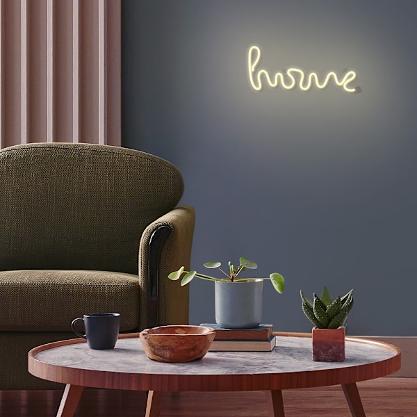 Neon LED HOME Batteri + USB FOREVER Light varm vit Varm vit