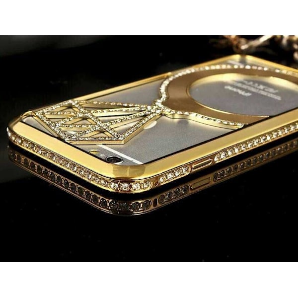 iPhone 6 / 6S - Fancy Skal Bakstycket smycke på baksidan - guld Guld