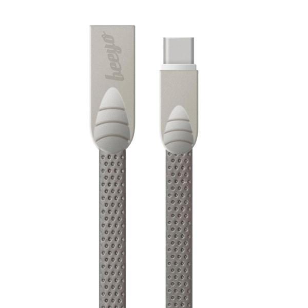 USB-C Flat kabel för Smartphones Beeyo - 2Amp grå
