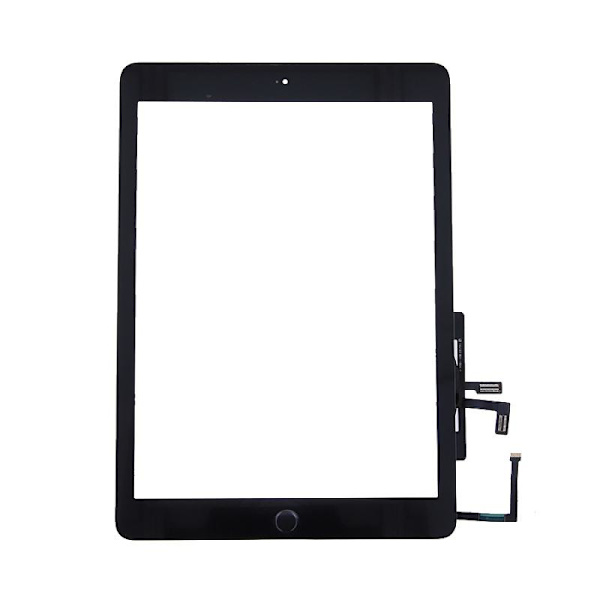 iPad 5 9,7" 2017 (A1822, A1823) Pekpanel - Svart Transparent