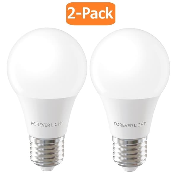 [2-PACK] Forever Light LED E27 A60 Glödlampa 7W 806lm 6000K Kallvit 60W Ekvivalent Vit