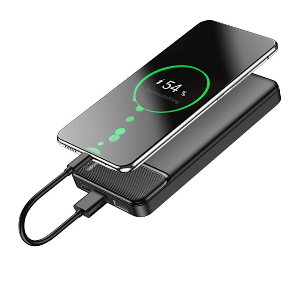 Maxlife 10000mAh Powerbank till Mobiltelefoner & Surfplattor Svart