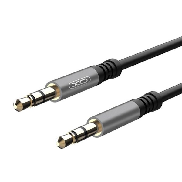 XO AUX Ljudkabel med 3,5 mm  kontakt - 1m Black