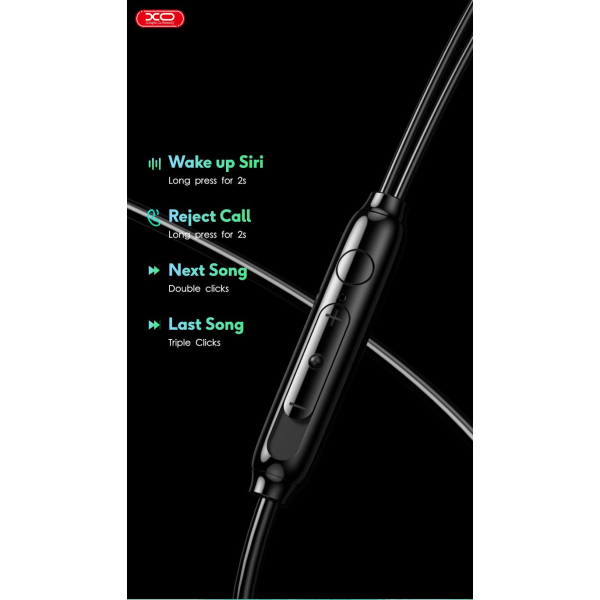 USB-C / TYP-C In-Ear Hörlurar med Mikrofon iPhone 15,16 /Samsung /Android Svart