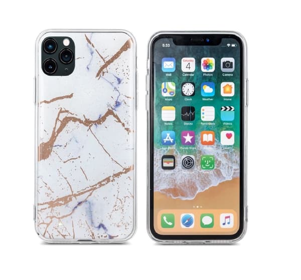 iPhone 11 Pro Max - Trendy Marmur Skal - Vit Vit