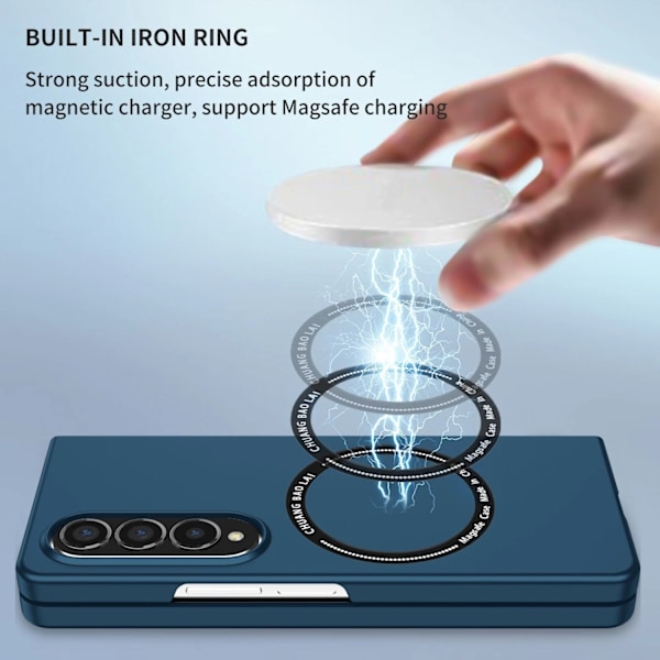 Samsung Galaxy Z Fold 4 - MagSafe Kompatibelt TPU Skal, Tunt & Stötsäkert Skydd blå Blå