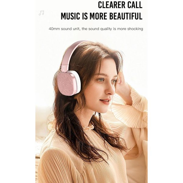Trådlösa Stereo Bluetooth V5.0 Hörlurar, 20 Timmars Musiktid XO Svart