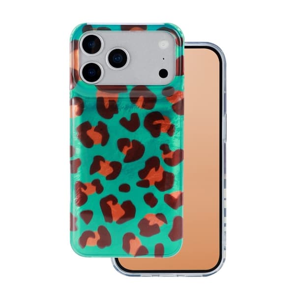 iPhone 17 Pro - Pearl Shine Animal pattern skal - Crazy Cheetah multifärg