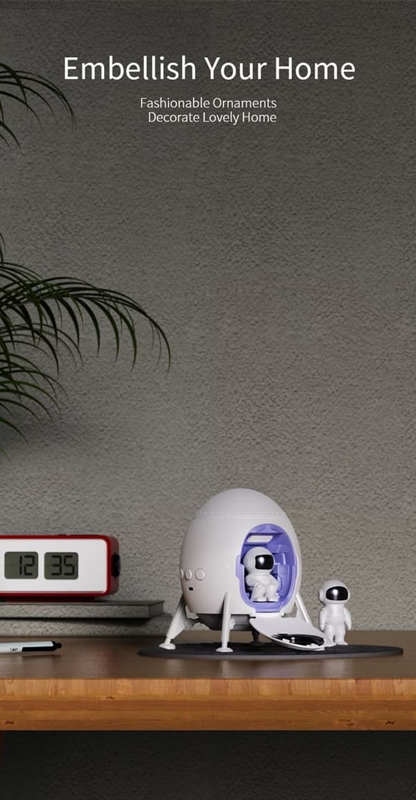 LED-projektor XO CF38 – Stjärnor och galaxer med Bluetooth-högtalare, vit Vit