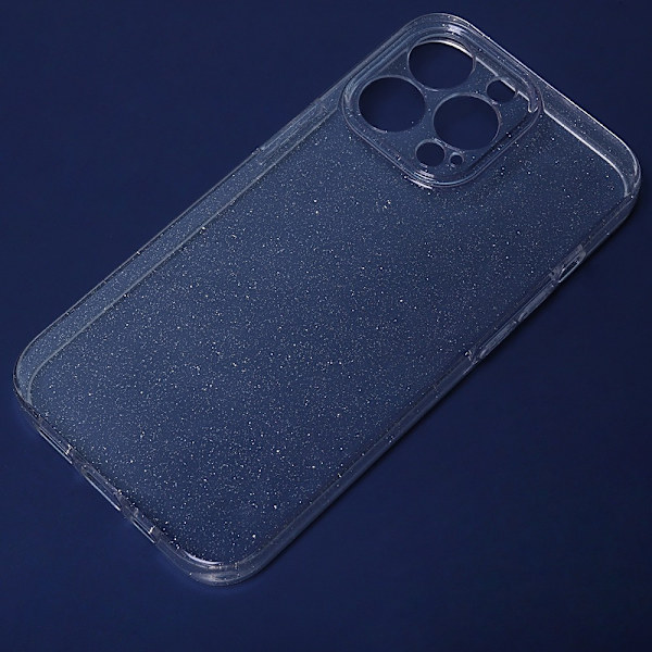 iPhone 15 PLUS - Skyddande Shine Slim Mjuk Skal Transparent