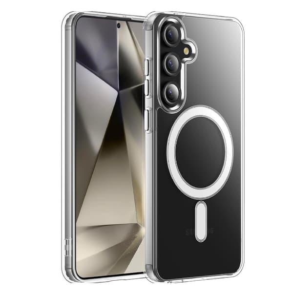 Samsung Galaxy S25 FE / S26 FE - MagSafe Bumper Extra Stöttåligt Skal Transparent