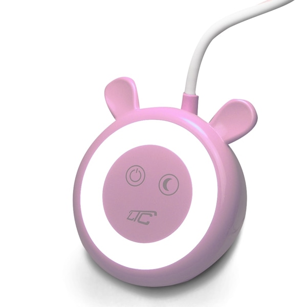 Teddy bear LED Skrivbord/nattlampa 3W, 3000/4500/6000K, justerbar, 1200mAh Rosa Rosa