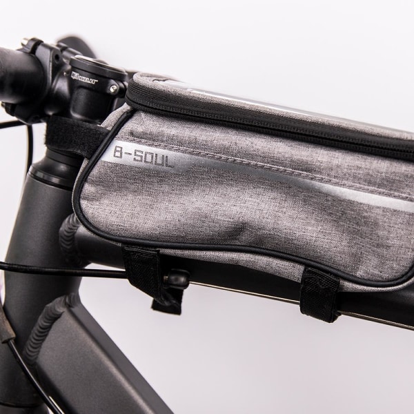 Cykelväska Mobilhållare Vattentät -Storlek till 6,5" Universell grå