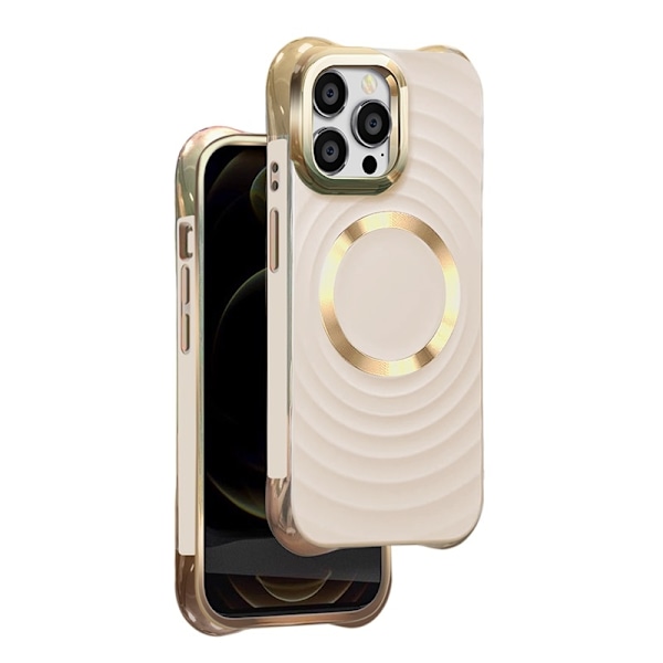 iPhone 12 / iPhone 12 PRO - Circle Glam Mag MagSafe-kompatibel Skal Rosa Rosa