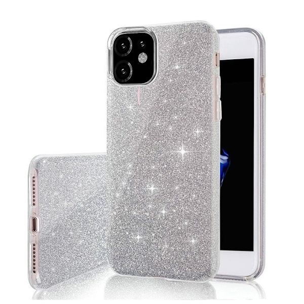 iPhone 16 Plus - Glitter 3in1 Elegant Mjuk Skal Silver Silver