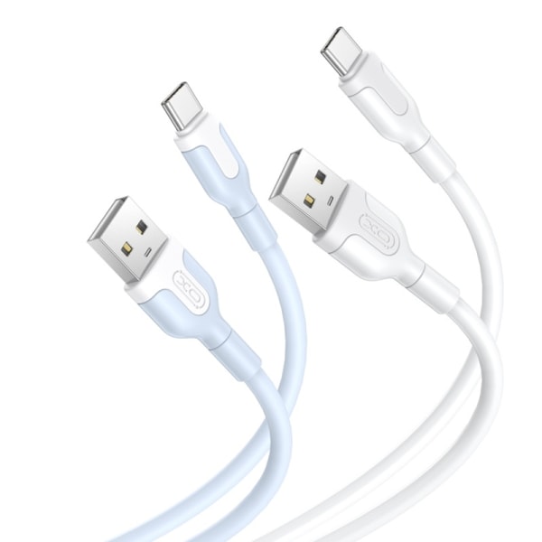 [2-PACK] USB-C Snabbladdning kabel för Samsung, iPhone -1m multifärg