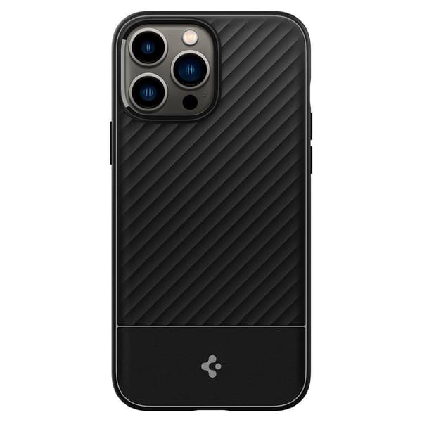 iPhone 13 Pro - Spigen Core Armor Matte Mjuk Skal - Svart Svart