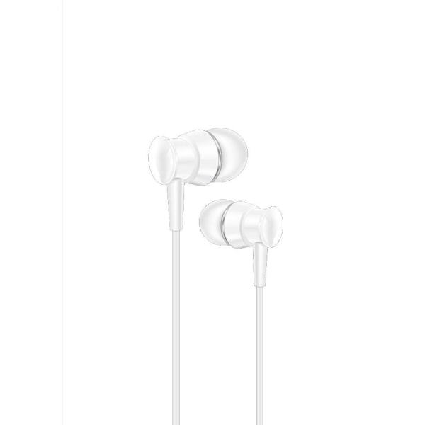 In-Ear Hörlurar/Headset 3,5mm Kontakt - Vit Vit