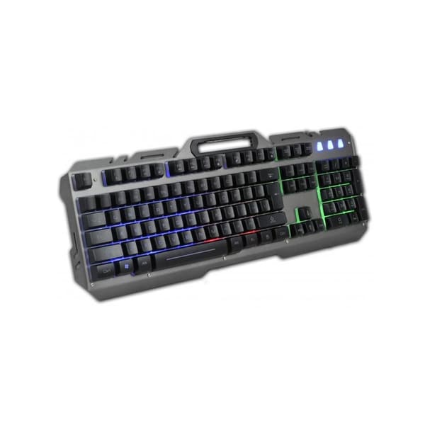 Rebeltec INTERCEPTOR Metal Speltangentbord mus Med LED-ljus grå