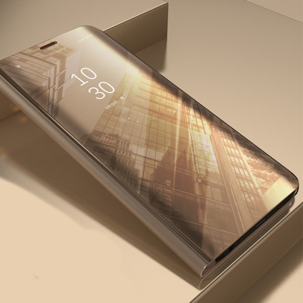 Samsung Galaxy A15 / A15 5G - Clear View Fodral - Guld Guld