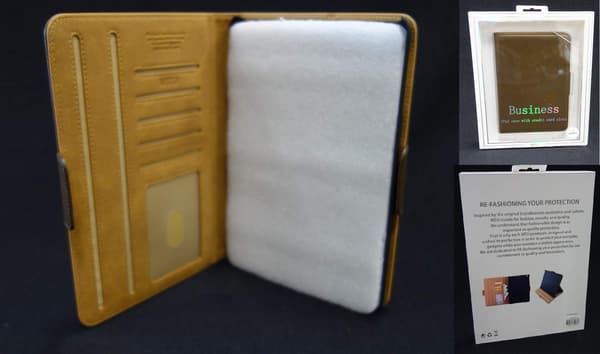 Läder Plånbokfodral för iPad Mini 1 / 2 / 3 - Brun Brun