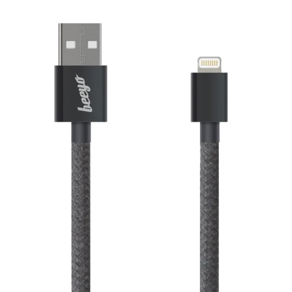 Snabbladdning iPhone Lightning kabel för iPhone / iPad - Svart Svart