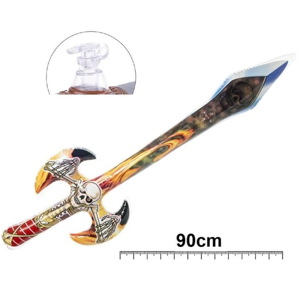 90cm Uppblåsbart Knight Sword Barnleksak multifärg