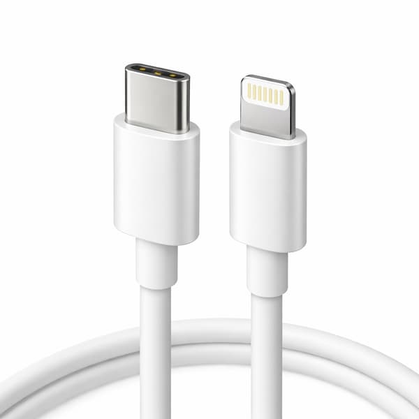 27W Snabbladdning iPhone PD kabel för iPhone 11/12/13 / 14 Vit