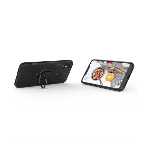 iPhone 12 / iPhone 12 PRO - Defender Skal Med Ringhållarstativ Svart