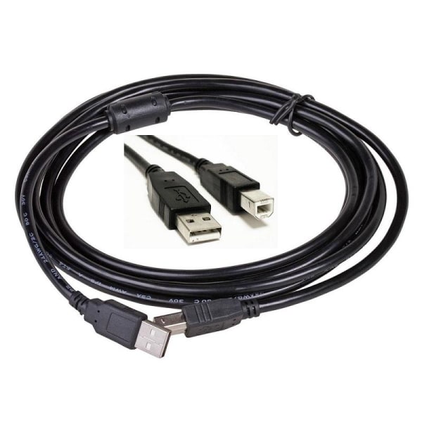 Skrivare /Skannrar USB-kabel USB(hane) till USB typ B (hane) -3m Svart