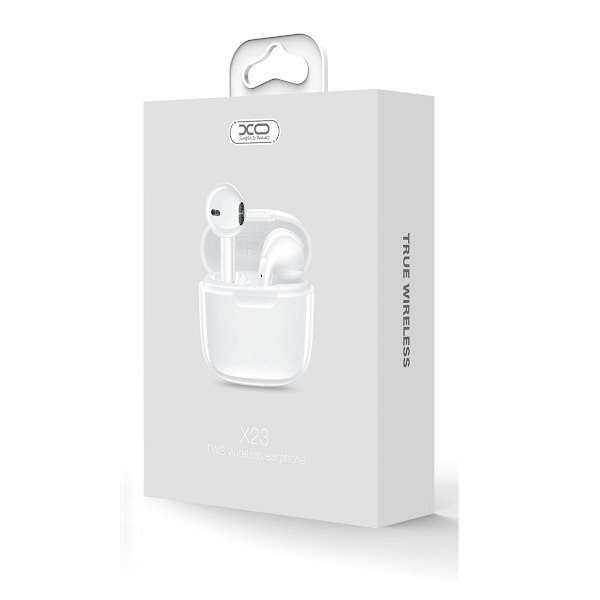 XO TWS BT 5.3 XO Stereo Hörlurar med laddbox X23 - Vit Vit