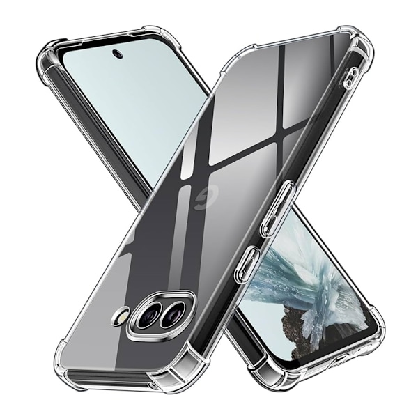 Google Pixel 9a - Bumper Extra Stöttåligt Slim Mjuk Skal Transparent