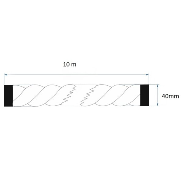 Jute reb 40mm 10 meter 40 mm