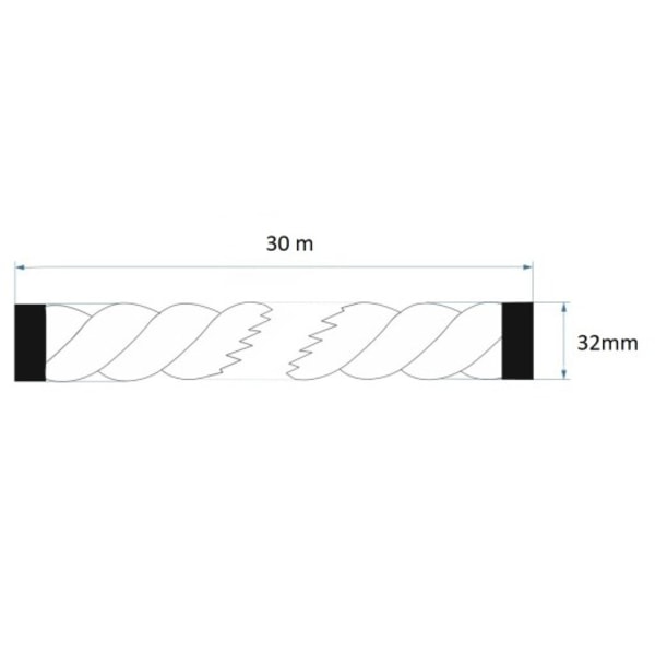 Jute reb 32mm 30 meter 32 mm