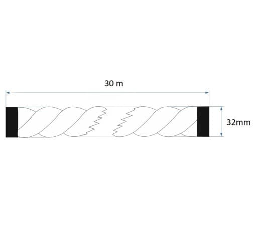Jute rep 32mm 30 meter 32 mm