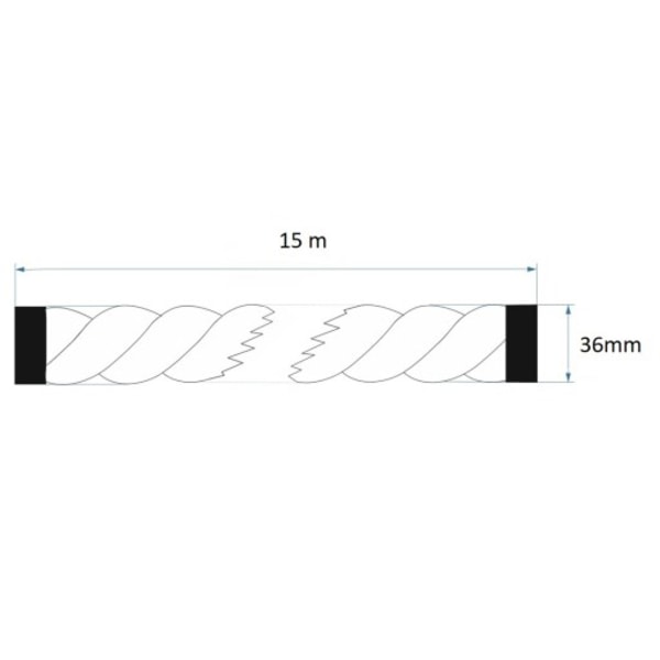Juuttiköysi 36mm 15 metriä 36 mm