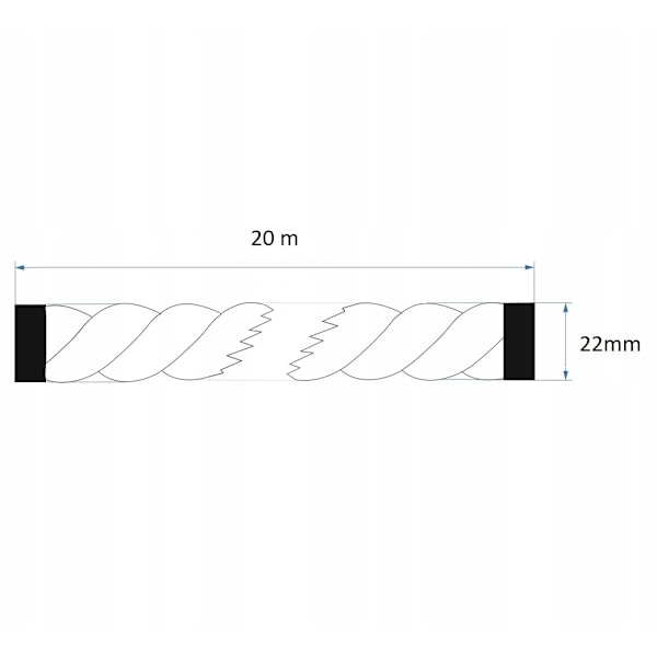 Jute reb 22mm 20 meter 22 mm