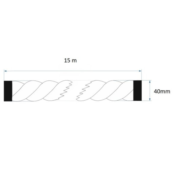 Jute reb 40mm 15 meter 40 mm