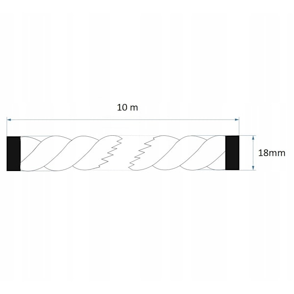 Jute reb 18mm 10 meter 18 mm
