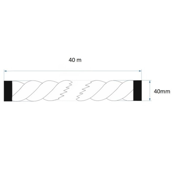 Jute reb 40 mm 40 meter 40 mm