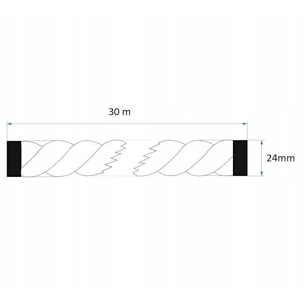Jute reb 24mm 30 meter 24 mm