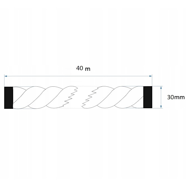 Jute reb 30mm 40 meter 30 mm