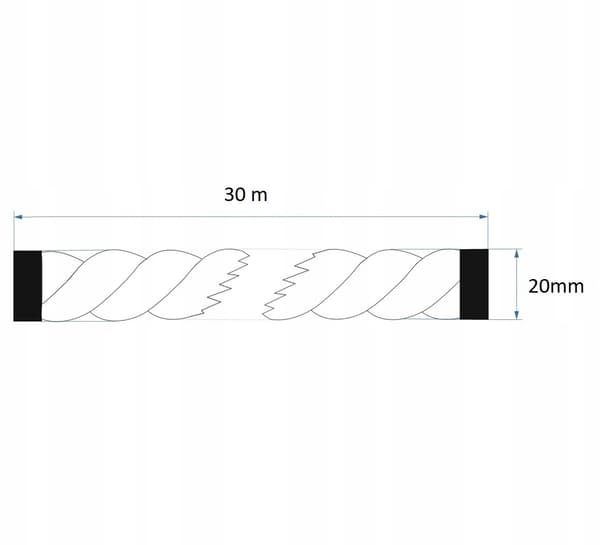 Jute rep 20mm 30 meter 20 mm