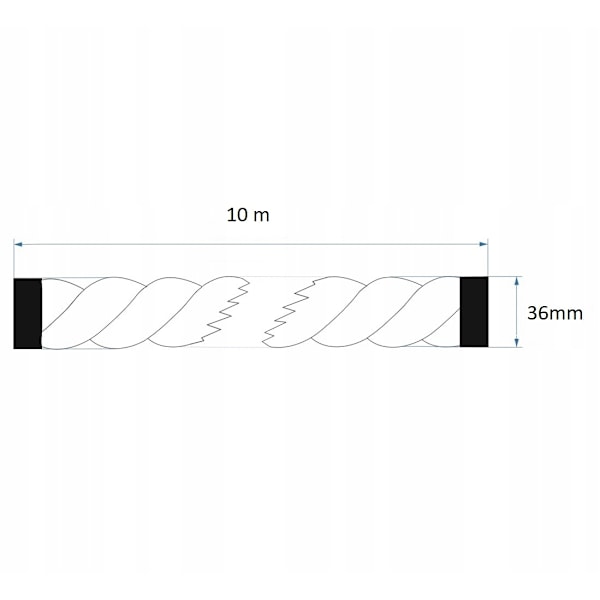 Jute reb 36mm 10 meter 36 mm