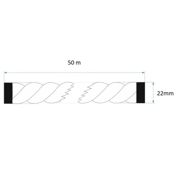 Jute reb 22mm 50 meter 22 mm
